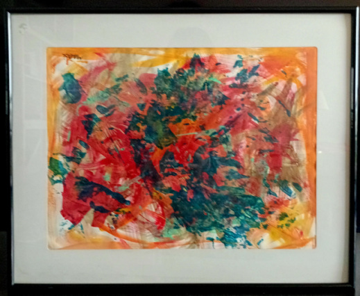 Alliance - peinture encadrée œuvre originale 40x50cm