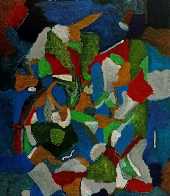 Révélation - peinture intuitive acrylique œuvre d'art 30x40cm