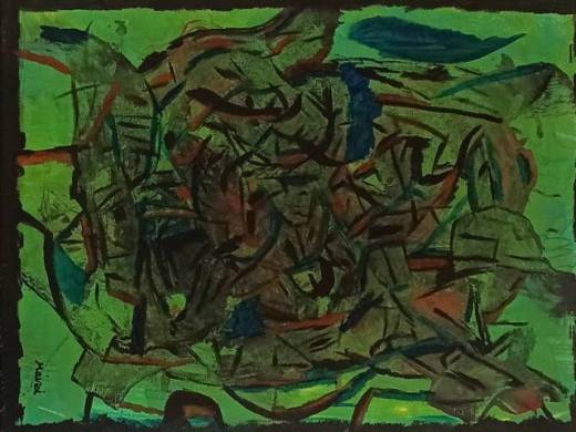 Vérité - peinture intuitive acrylique œuvre originale 30x40cm
