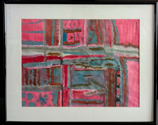 Découverte - dessin encadré œuvre originale noir et blanc 40x50cm